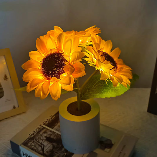 Artificial Sunflower Night Light Livelike and Fantastic Night Light for Mother' S Day Thanksgiving Christmas