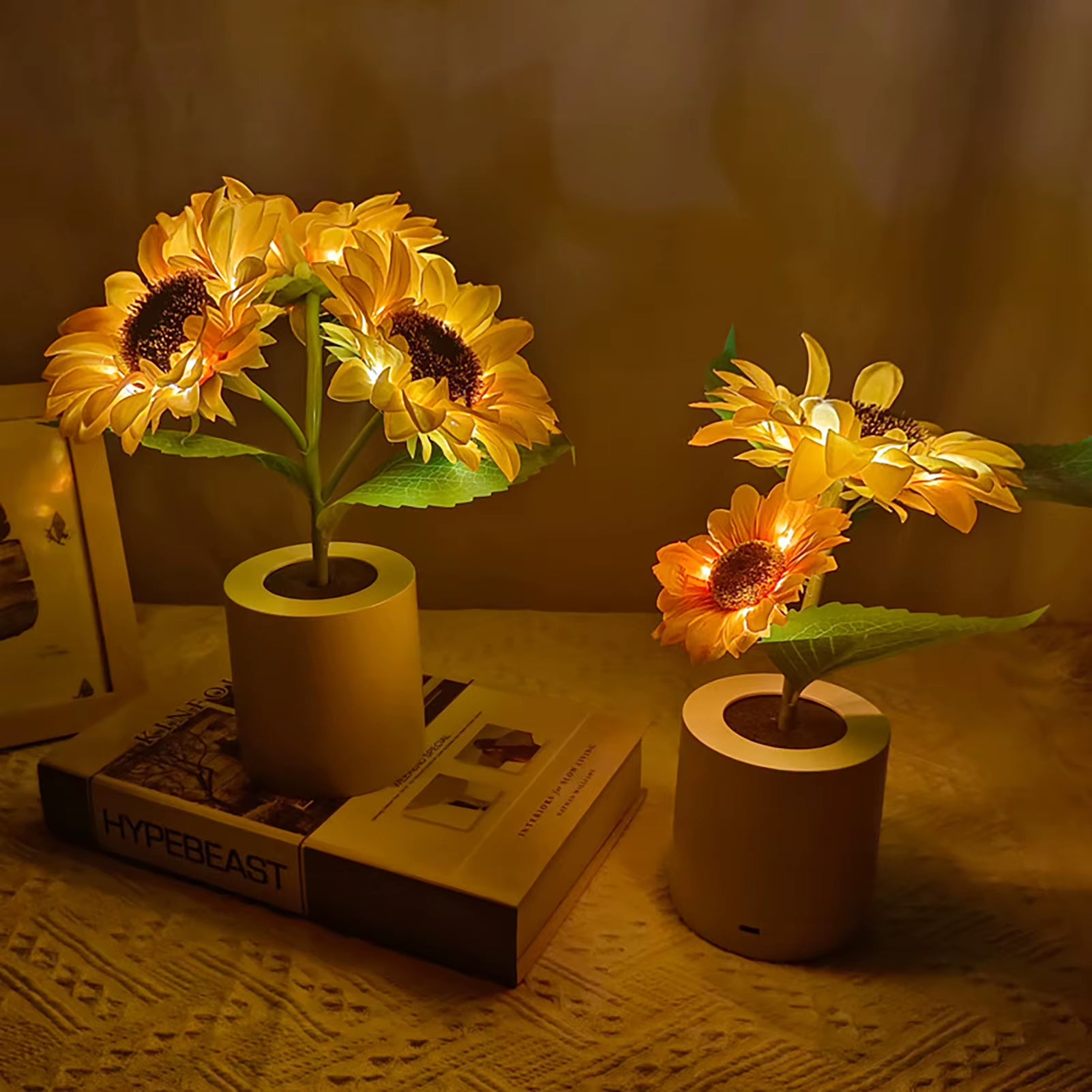 Artificial Sunflower Night Light Livelike and Fantastic Night Light for Mother' S Day Thanksgiving Christmas